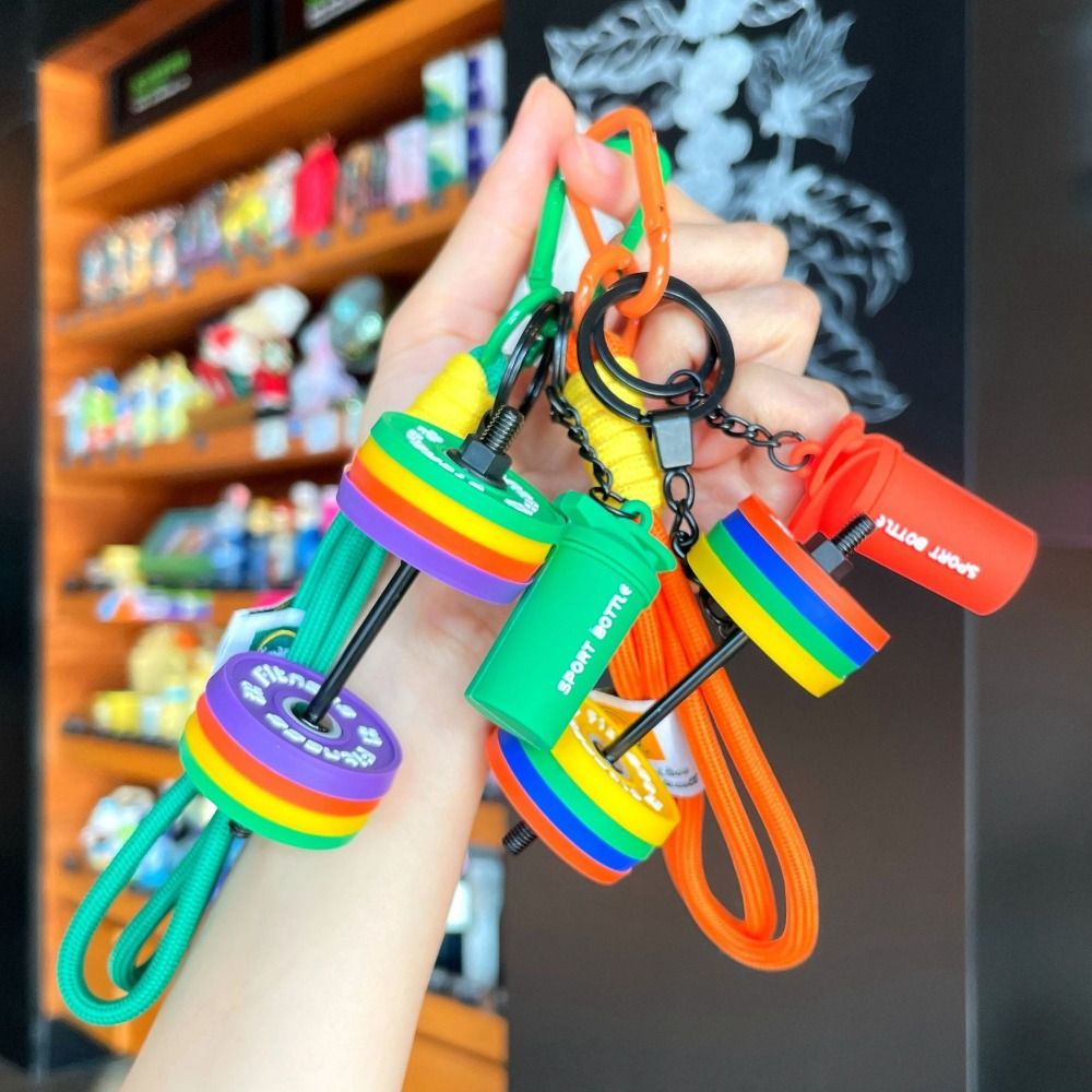 Kettlebell - Detachable Barbell Plates Keychain Kettlebell Dopamine