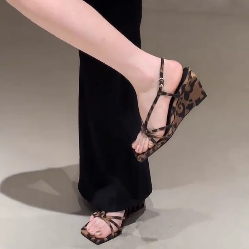 Leopard Wedge Sandals Summer N - đánh giá và giá Crossfit Belt